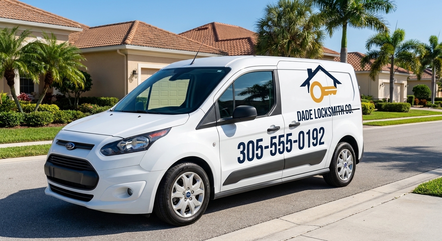 Dade Locksmith Co mobile service van
